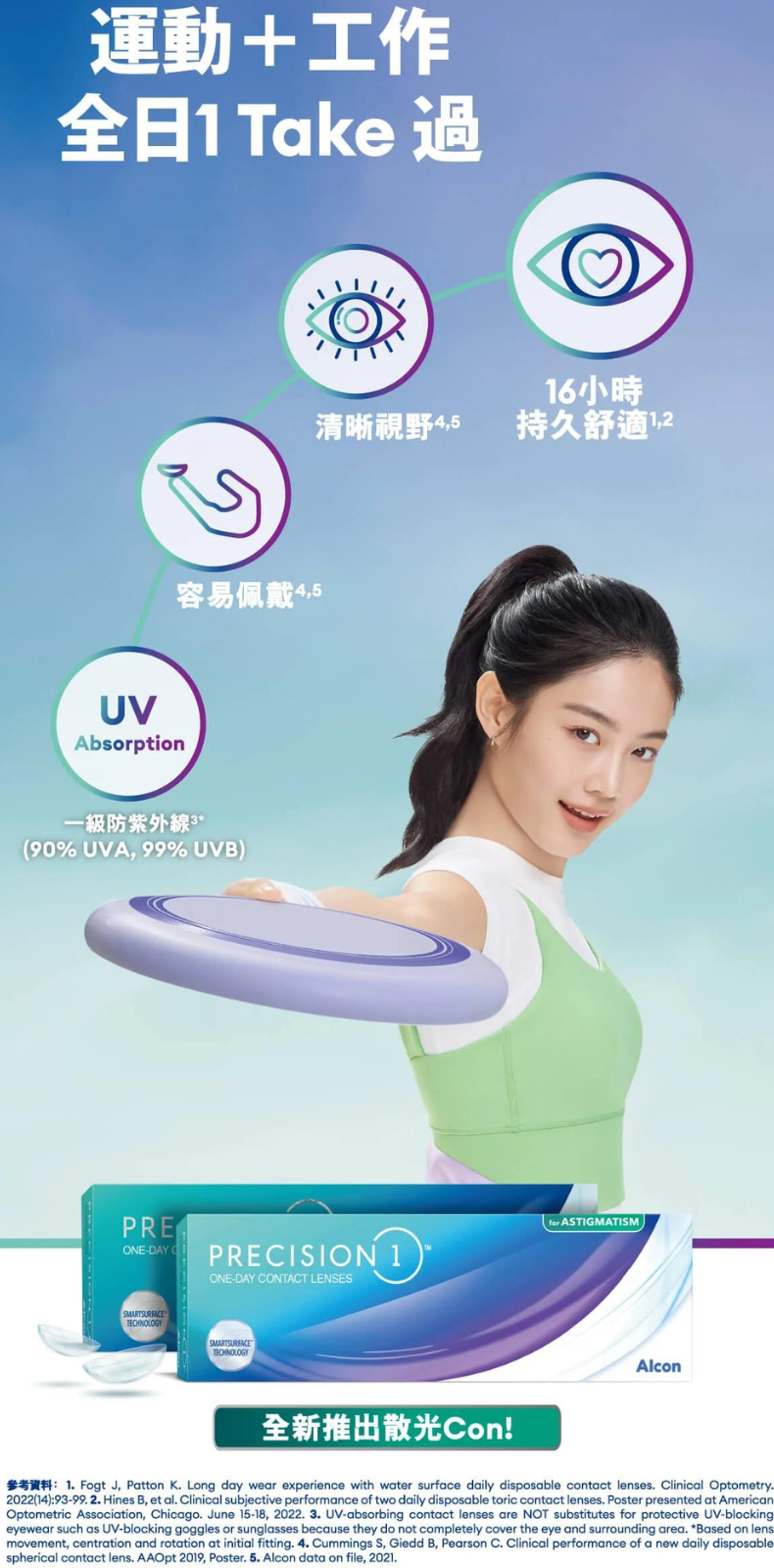 ALCON Precision 1-day for Astigmatism 散光 遠視用 (30片)