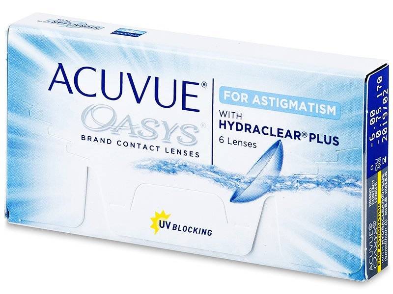 Johnson & Johnson Acuvue Oasys 2-WEEK with Hydraclear for Astigmatism 散光 近視用 (6片) - LENSLOGIC