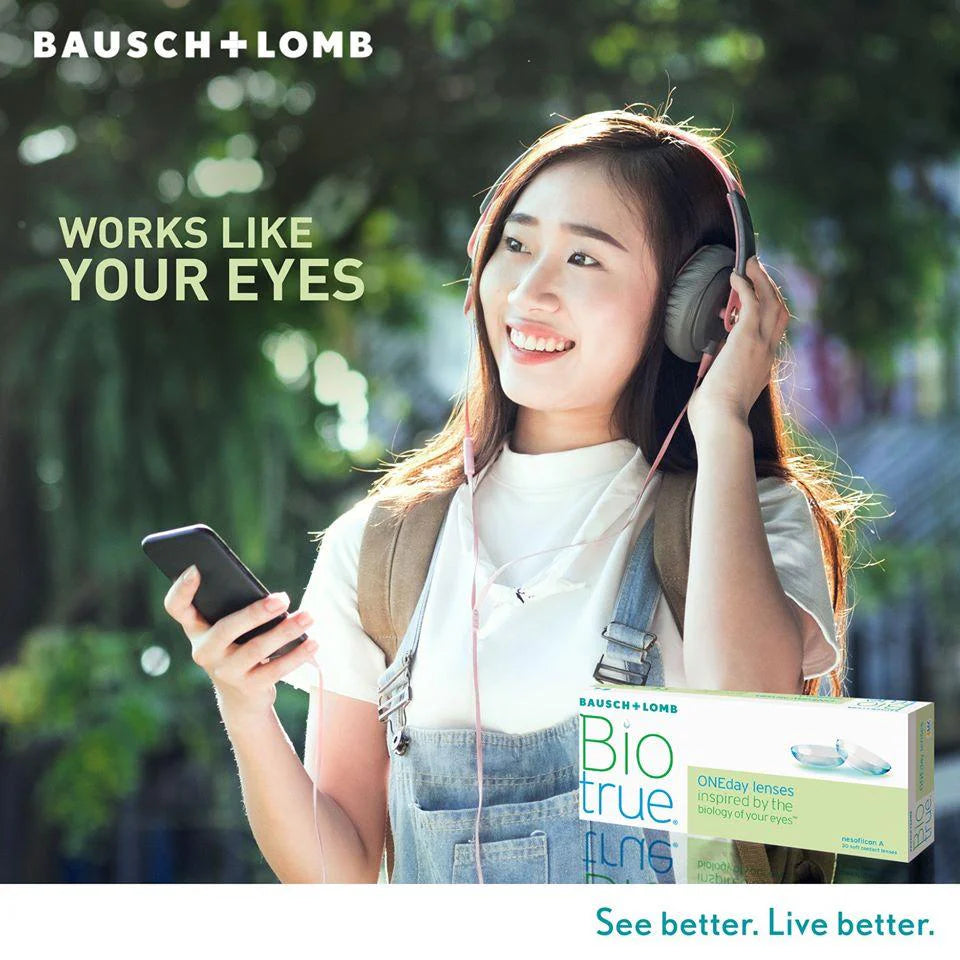 BAUSCH + LOMB Biotrue ONEday HyperGel Daily for Astigmatism 散光 遠視用 (30片) - LENSLOGIC