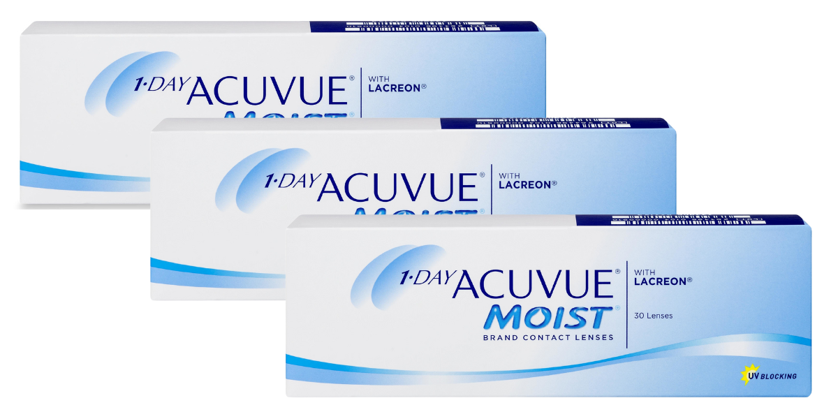 Johnson & Johnson 1-Day Acuvue Moist with Lacreon 近視用 隱形眼鏡 (30片)