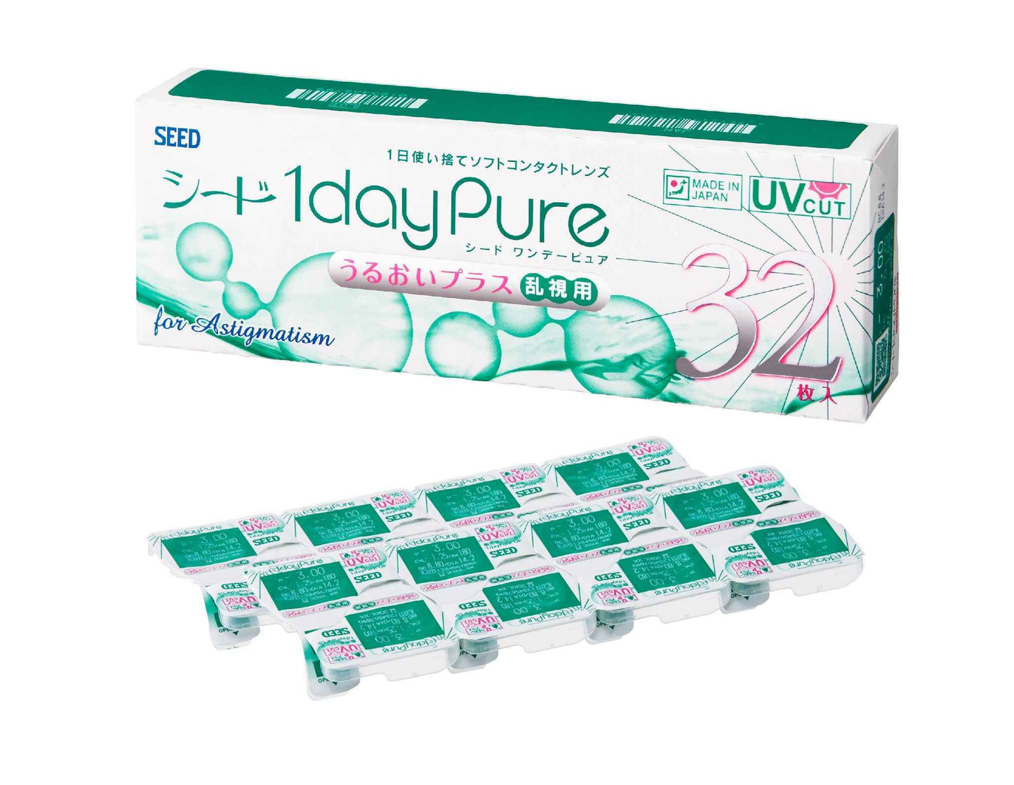 SEED 1dayPure 散光隱形眼鏡 近視用(32片)