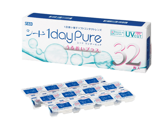 SEED 1dayPure Moisture 隱形眼鏡 遠視用 (32片)