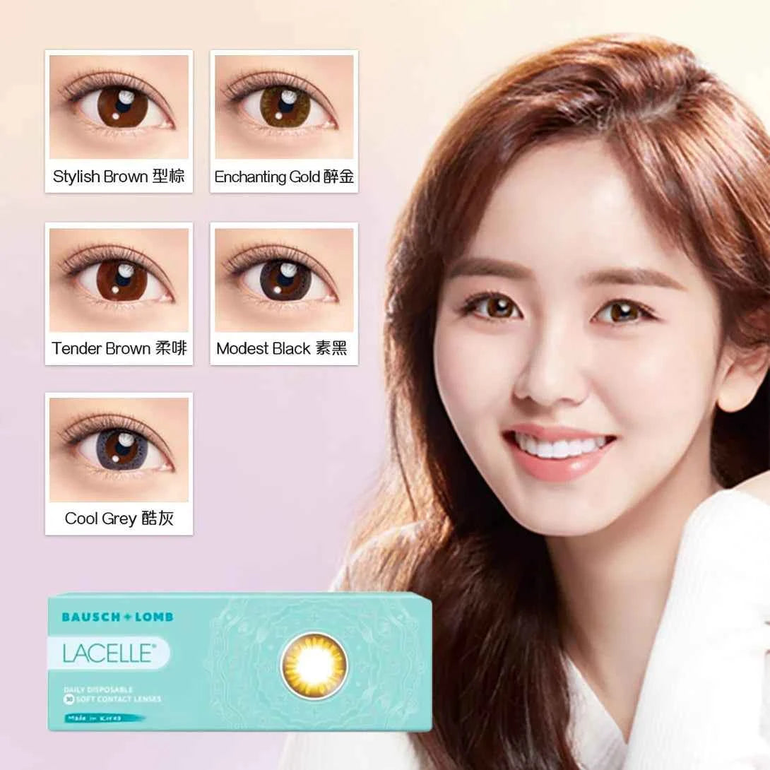 BAUSCH + LOMB 近視用 隱形眼鏡 LACELLE 大眼 CON 系列 1 DAY (30片)