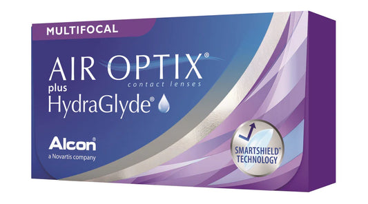 ALCON AIR OPTIX plus HydraGlyde Multifocal monthly ( for presbyopia and hyperopia)  (老花 遠視用) (3片) - LENSLOGIC