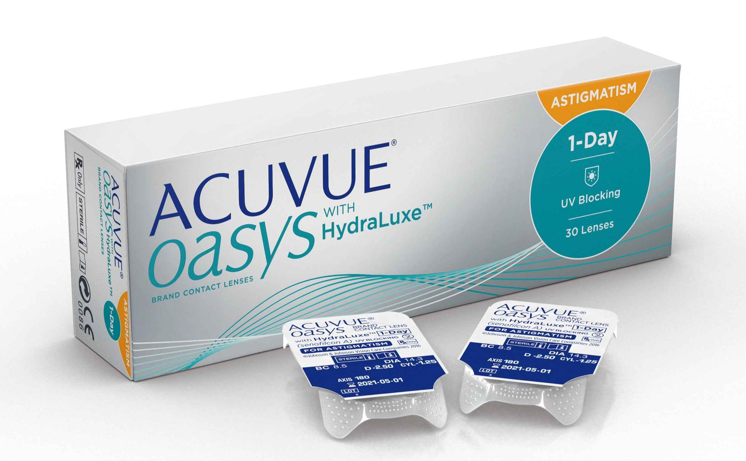 Johnson & Johnson Acuvue Oasys 1-Day with HydraLuxe 散光 近視用 隱形眼鏡 (30片)