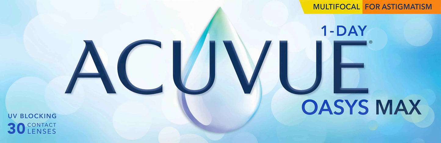 Johnson & Johnson Acuvue Oasys Max 1-Day Multifocal for Astigmatism  老花 散光 遠視用 隱形眼鏡 (30片)