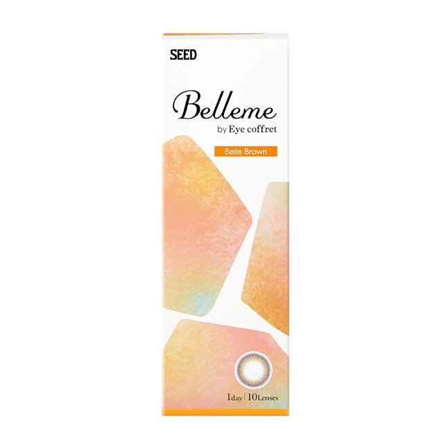 SEED Belleme Belle Brown 隱形眼鏡 1日 平光或近視用 (30片)