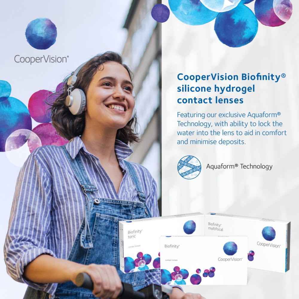 CooperVision Biofinity 遠視用 隱形眼鏡 月拋(6 片)