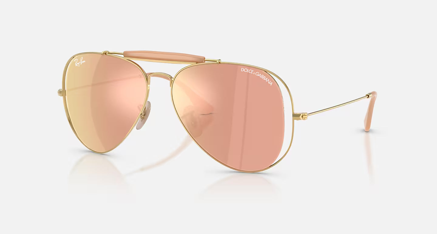 THE OUTDOORSMAN BY DOLCE&GABBANA-DARK BROWN MIRROR ROSE GOLD