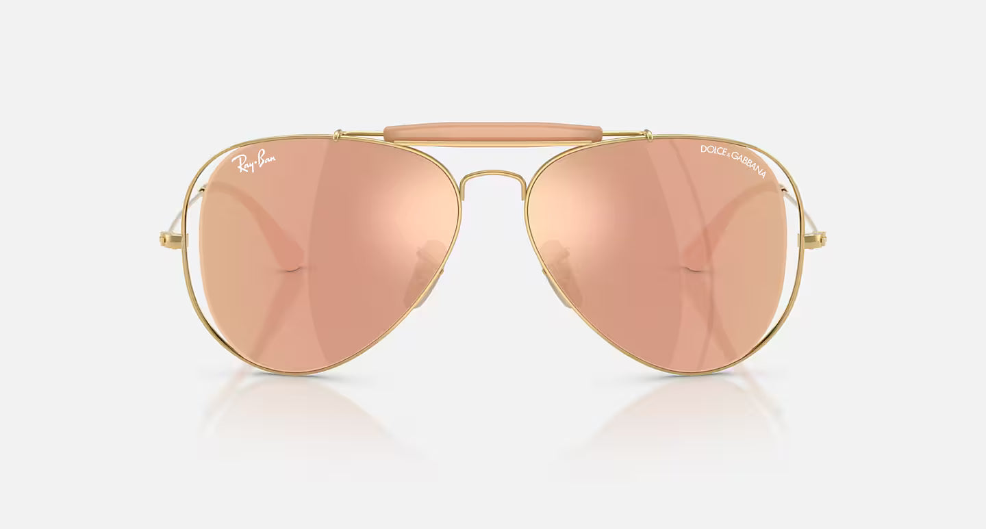 THE OUTDOORSMAN BY DOLCE&GABBANA-DARK BROWN MIRROR ROSE GOLD