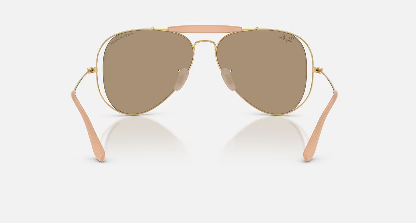 THE OUTDOORSMAN BY DOLCE&GABBANA-DARK BROWN MIRROR ROSE GOLD