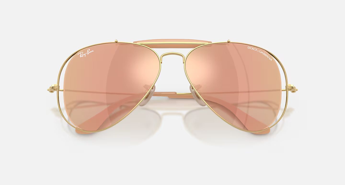 THE OUTDOORSMAN BY DOLCE&GABBANA-DARK BROWN MIRROR ROSE GOLD