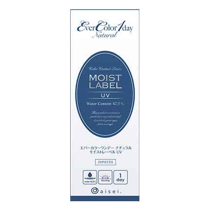 EverColor 1 day Natural MOIST LABEL UV 平光或近視用 (20片)