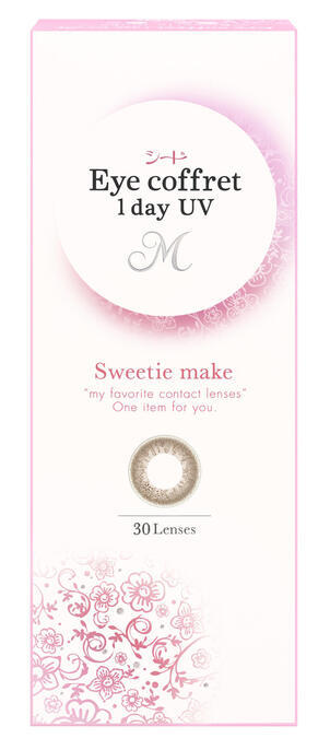 SEED 平光近視隱形眼鏡 Eye Coffret 1day UV M - Sweetie Make (30片) 適合日常配戴