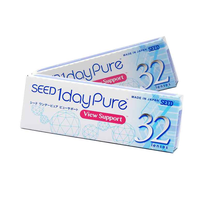 SEED 1dayPure Moisture Flex 隱形眼鏡 抗疲勞 視力支持 近視用 (32片)