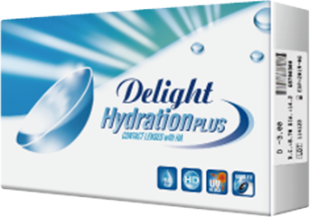 Delight Hydration Plus 每月更換隱形眼鏡 近視用 (6片) - LENSLOGIC
