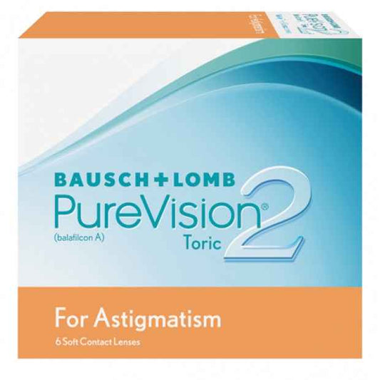 BAUSCH + LOMB PureVision 2 HD 散光 遠視用 隱形眼鏡 月拋（6片）