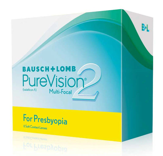BAUSCH + LOMB PureVision 2 HD For Presbyopia Monthly  老花 遠視用 (6片) - LENSLOGIC
